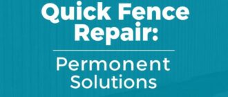 Быстрый ремонт забора: временные и постоянные решения, чтобы ваш участок снова выглядел достойно