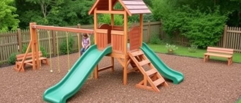 Обустройство детской площадки на участке: безопасность и идеи